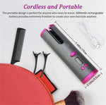 Automatic Curling Iron Hair Curling Iron for Hair Styling Cordless Auto Fast Heating Rechargeable Cordless Hair Curler
